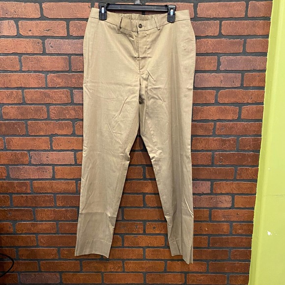 Ted Baker Men’s Jem Pant Khaki Size 35R NWT - Picture 1 of 11